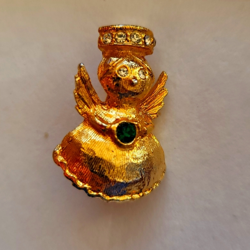 Vintage Signed Dodds Angel Jewelry Pin